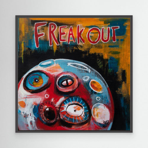 Canvas Art Print - FREAK OUT (from the 12” Collection) - Nancy Elks Artist
