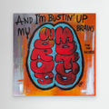 Canvas Art Print - BUSTIN’ UP MY BRAINS (from the 12” Collection) - Nancy Elks Artist