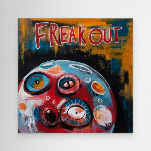 Canvas Art Print - FREAK OUT (from the 12” Collection) - Nancy Elks Artist
