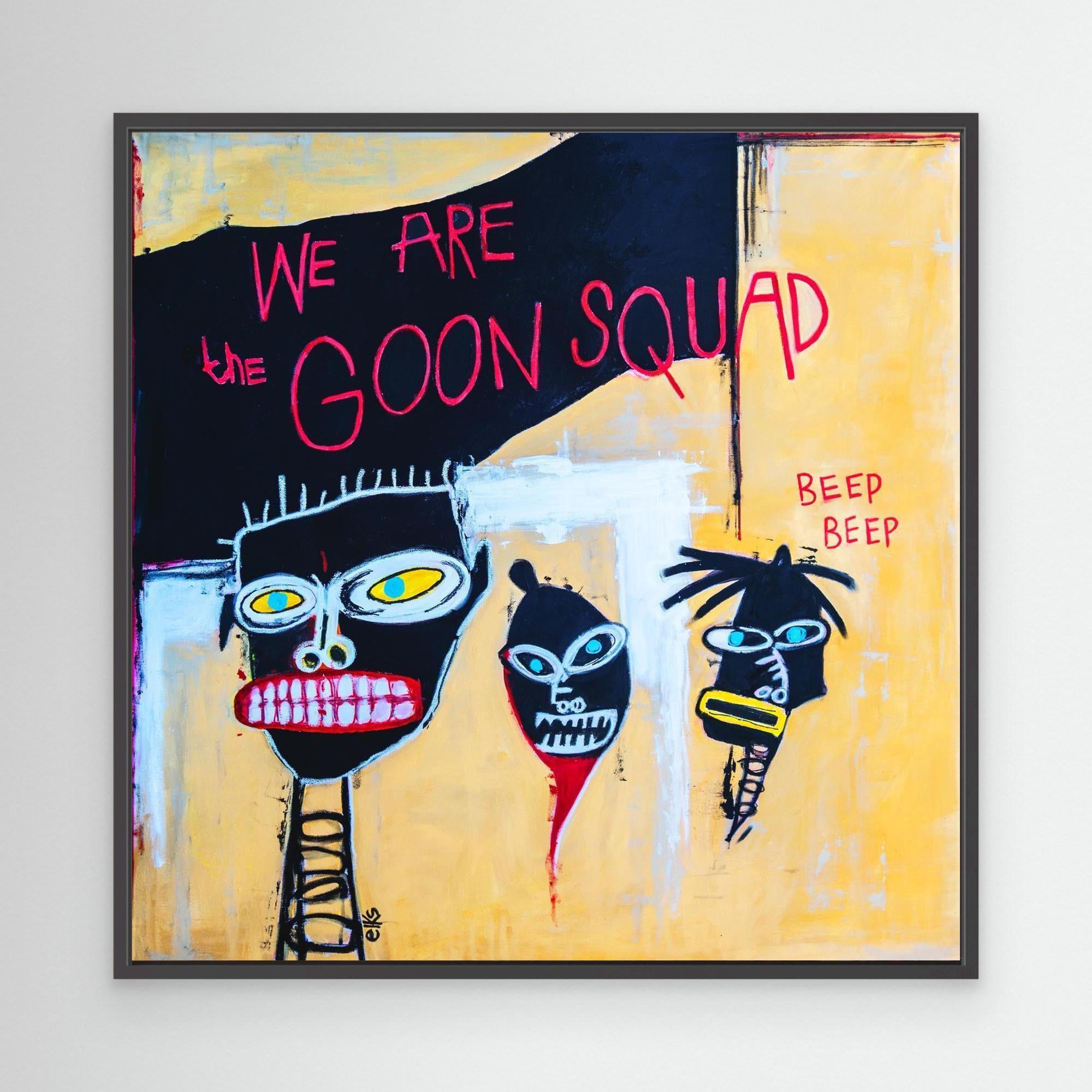 Canvas Art Print - GOON SQUAD (from the 12” Collection) - Nancy Elks Artist