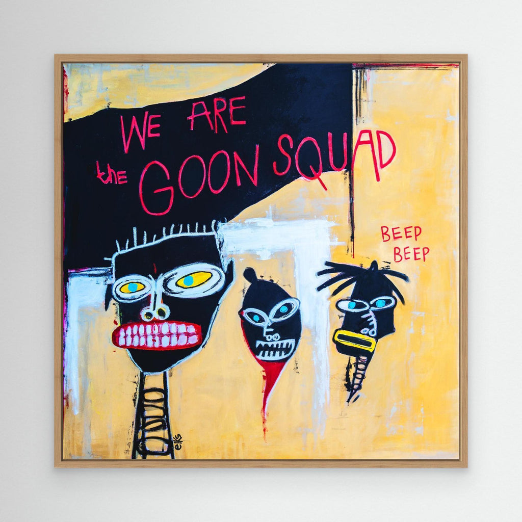 Canvas Art Print - GOON SQUAD (from the 12” Collection) - Nancy Elks Artist