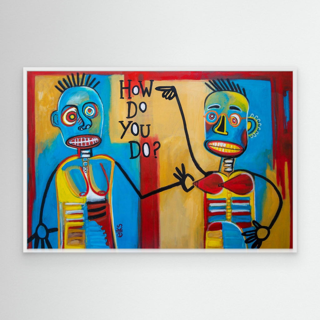 Canvas Art Print - HOW DO YOU DO? - Nancy Elks Artist