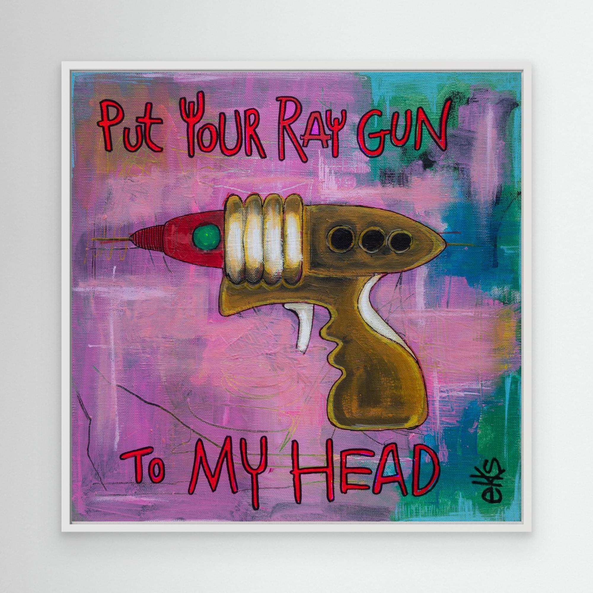Canvas Art Print - RAY GUN (from the 12” Collection) - Nancy Elks Artist