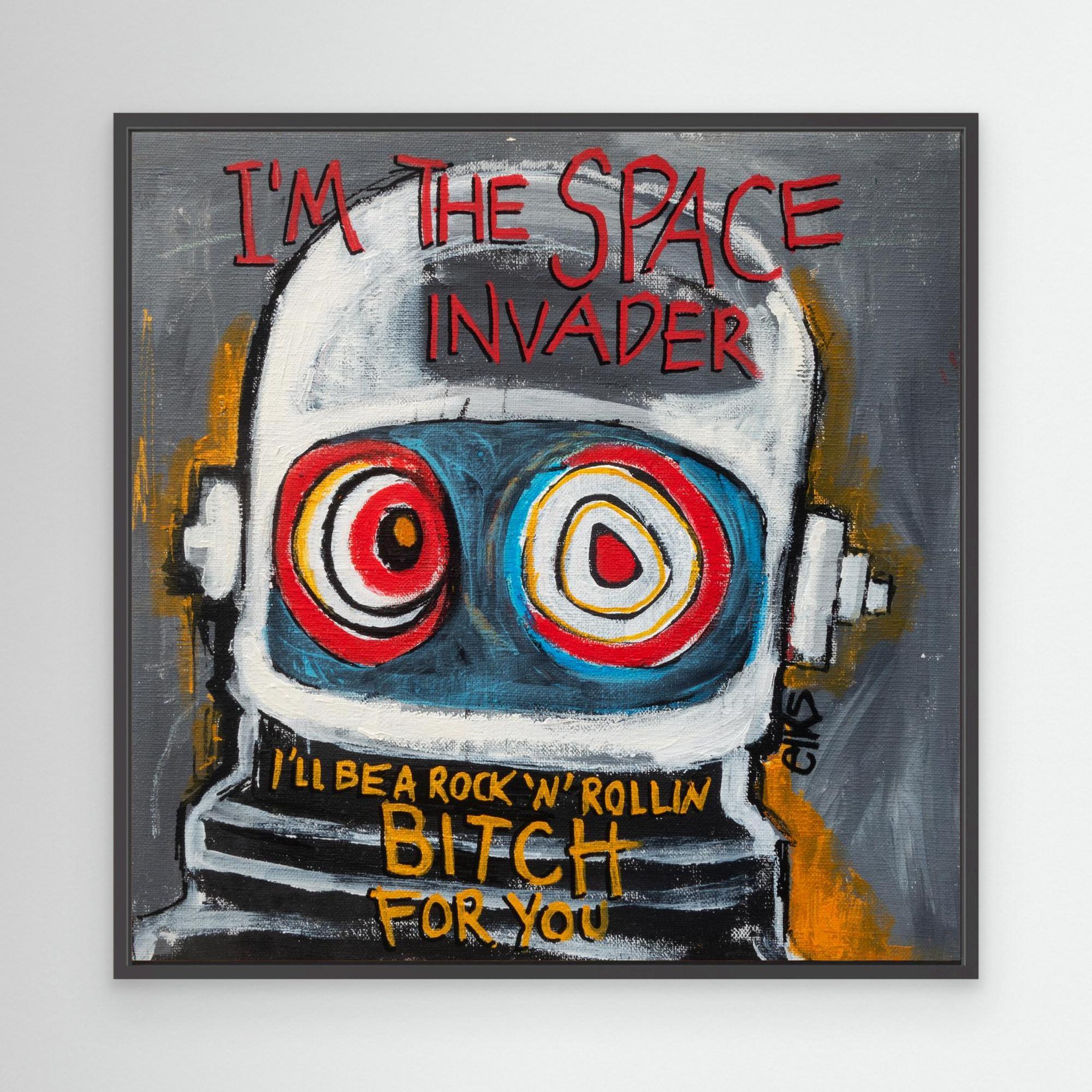 Canvas Art Print - SPACE INVADER (from the 12” Collection) – Nancy