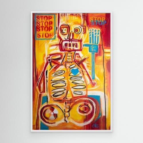 Canvas Art Print - STOP IN THE NAME OF LOVE - Nancy Elks Artist
